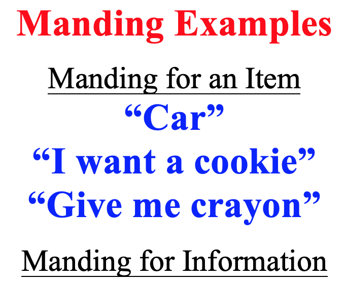 Mand Examples