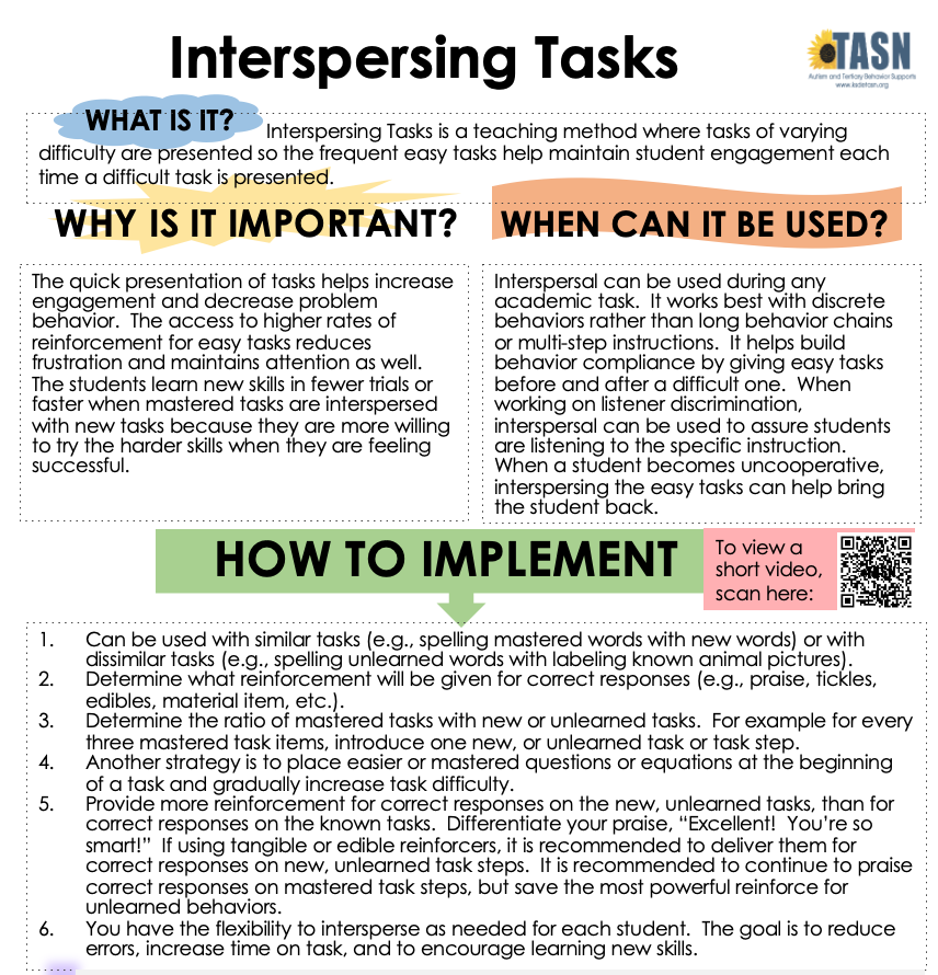 Interspersing Tasks