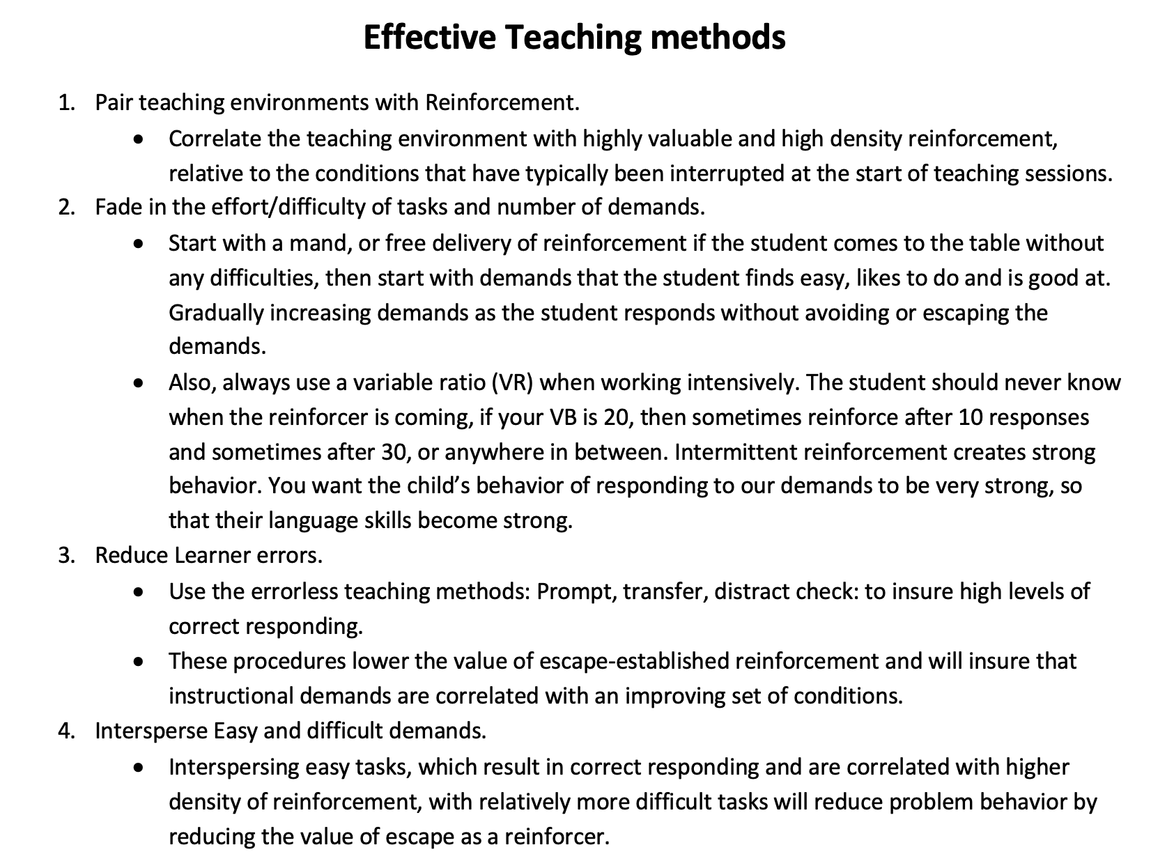 preview image of Effective Teaching methods.docx for Effective Teaching Methods