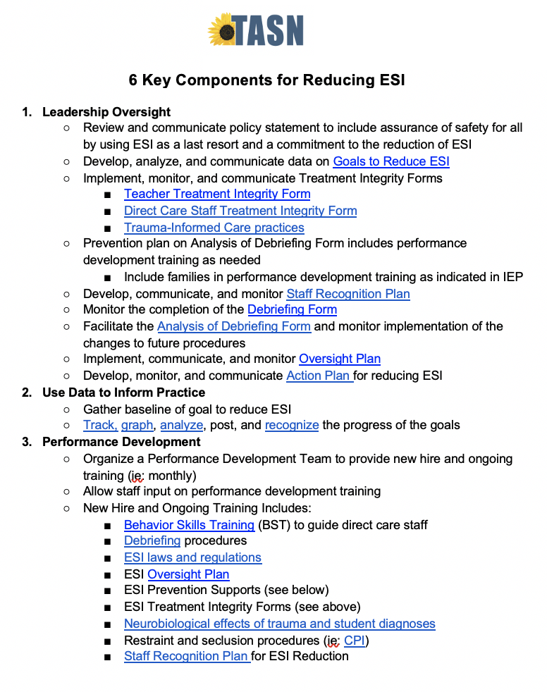 6 Key Components for Reducing ESI
