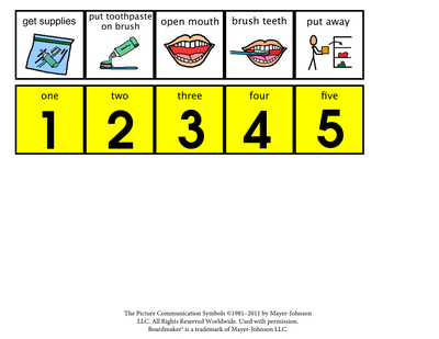 preview image of basic_brush_teeth__2_.pdf for Teacher Resources: Brush Teeth Schedule Sequence