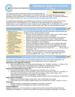 preview image of Math_2nd_grade_Parent_Guide.pdf for Mathematics Standards Guide for Parents - 2nd Grade