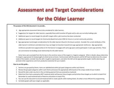 preview image of 7_ADL_Target_older_learners.pdf for Assessment and Target Considerations for Older Learners