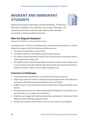 preview image of Migrant_and_Immigrant_Students_2016.07.pdf for Migrant and Immigrant Students | SMH Resource