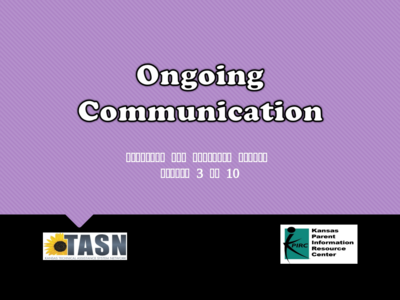 preview image of KS_Ongoing_Communication_Module.ppt for Ongoing Communication PowerPoint