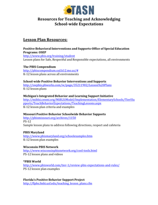 preview image of BSEL_Resources_for_Teaching_and_Acknowledging_Expectations.pdf for BSEL Resources for Teaching and Acknowledging Expectations