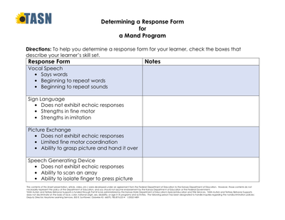 preview image of Determining_a_Response_Form.pdf for Determining A Response Form for a Mand Program