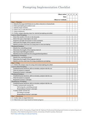 preview image of Implementation_Checklist.pdf for Prompting Implementation Checklist
