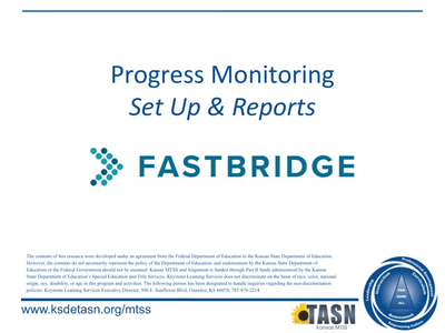 preview image of Progress Monitoring  Set Up & Reports.pdf for FastBridge Progress Monitoring Video Tutorial PowerPoint