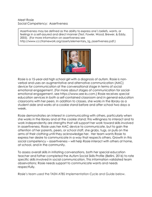 preview image of _Assertiveness_Case_Study_10.3.2019.pdf for Assertiveness Case Study:  Meet Rosie: