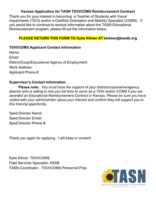 preview image of TASN_Grant_Application_Form.pdf for TSVI/COMS Funding Application