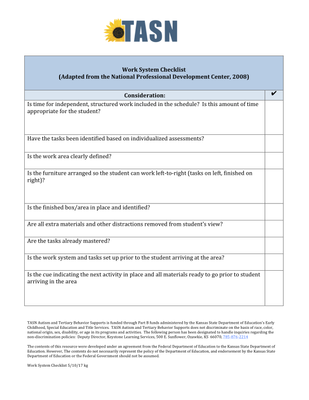 preview image of Work_System_Checklist.pdf for Work System Checklist