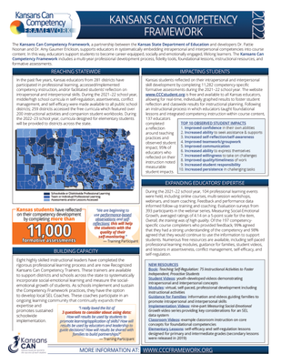 preview image of 2022_Kansas_CCC_Brief.pdf for 2022 Kansans Can Competency Framework Evaluation Brief