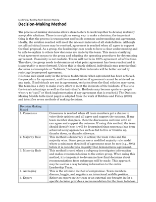 preview image of Decision_Making_Method.pdf for Decision Making Method