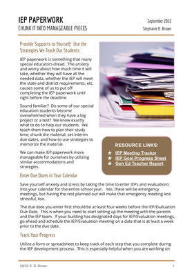 preview image of TASN_Newsletter_IEP_support_final_.pdf for IEP Paperwork: Chunk It Into Manageable Pieces 
