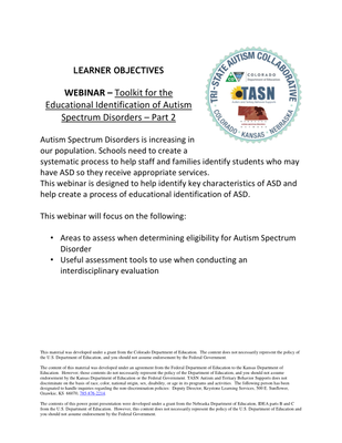 preview image of Learner_Objectives_09-23-15_Toolkit_webinar.pdf for Learner Objectives