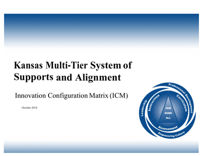 preview image of ICM_5.0__10.4.18.pdf for Kansas Multi-Tier System of Supports and Alignment Innovation Configuration Matrix (ICM)