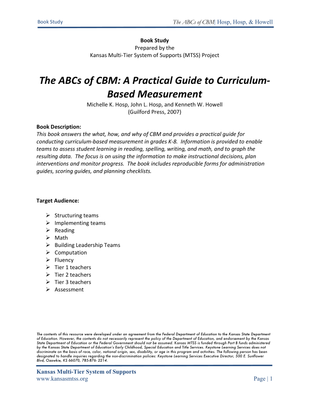 preview image of ABCs_of_CBM__1_.pdf for The ABCs of CBM:  A Practical Guide to Curriculum-Based Measurement  Book Study