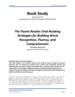 preview image of The_Fluent_Reader_revised.pdf for The Fluent Reader: Oral Reading Strategies for Building Word Recognition, Fluency, and Comprehension  Book Study