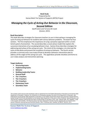 preview image of Managing_the_Cycle_of_Acting_Out__Beh_2nd_Ed.pdf for Managing the Cycle of Acting-Out Behavior in the Classroom, Second Edition Book Study